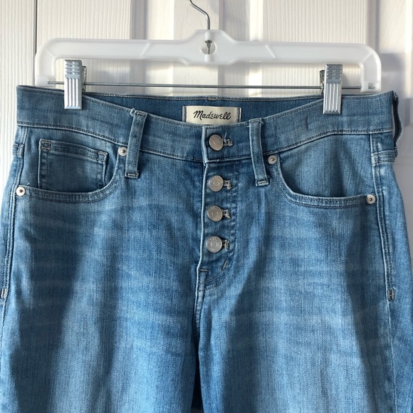 Madewell 9” High-Rise Skinny Crop Jeans: Button Front Edition - Picture 7 of 11